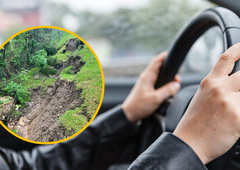 Vozniki, pozor! Zaradi zemeljskega plazu na Štajerskem zaprta cesta, težav pa še zdaleč ni konec (FOTO)