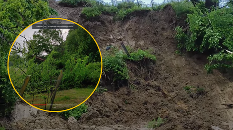 Slovenec v objektiv ujel trenutek, ko se je sprožil zemeljski plaz: posnetek je spektakularen (VIDEO)