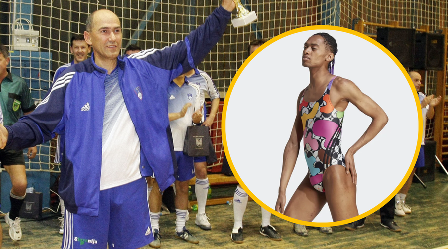 Enodelne kopalke za moške razburile Janšo: "Nikoli več nič od Adidasa" (foto: Bor Slana/Bobo/Adidas/fotomontaža)