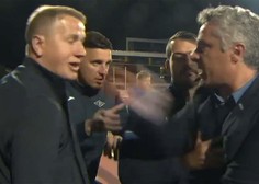 Incident na tekmi nogometnega prvenstva: V Domžalah trener udaril športnega direktorja (VIDEO)