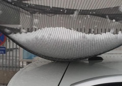 FOTO in VIDEO: Na širšem območju Maribora hujša nevihta, padala tudi toča