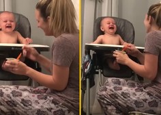 VIDEO, ob katerem se boste hihitali: dojenček se ne more nehati smejati svoji mamici