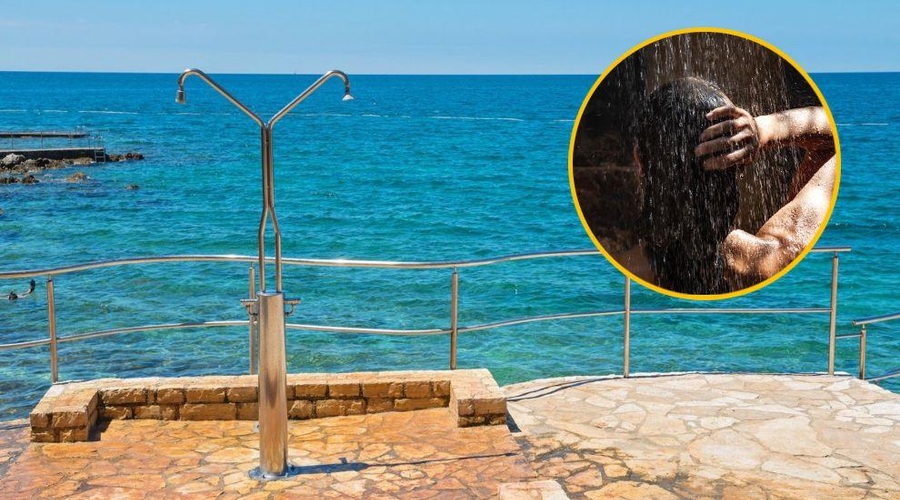 Nič več brezplačnega prhanja na javnih plažah (vemo, koliko vas bo udarilo po žepu) (foto: Profimedia/fotomontaža)