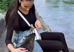 Tina Gaber ob Ljubljanici božala nutrije, zdaj ji grozi ... kazen! (poglejte, kolikšna)