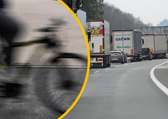 Saj ni res, pa je: Slovenec se je na avtocesto odpravil kar s kolesom (najhujše so preprečili policisti)