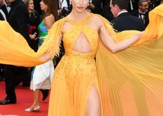 Slovenka je v Cannesu pritegnila ogromno pozornosti (je Heidi Klum kopirala njeno obleko?)