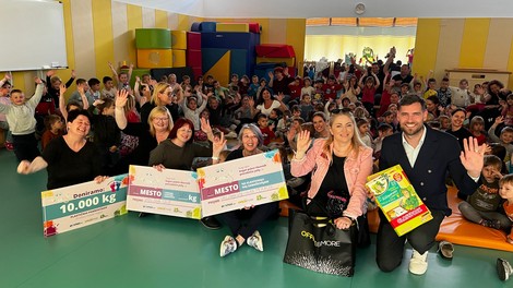 Solidarnost ne pozna starostnih omejitev: otroci v dveh mesecih zbrali več kot deset ton plastike za dober namen