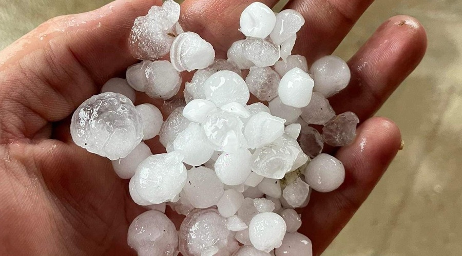 VIDEO: Nevihta s točo je padala kar 9 minut in uničila praktično vse! (foto: Facebook/Neurje.si)