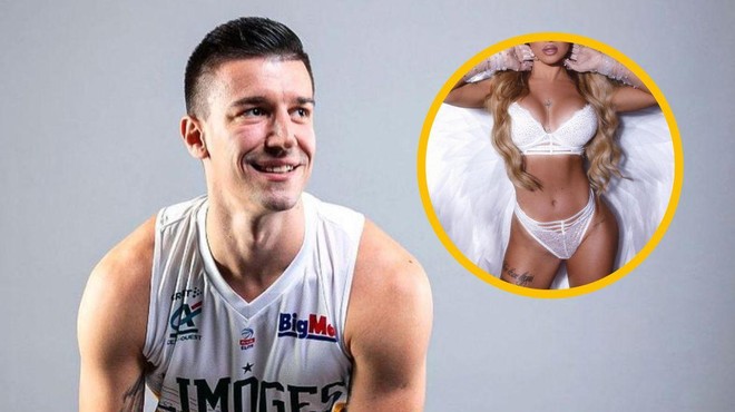Slovenskega košarkarja omrežila znana srbska pevka (foto: Instagram/teodoradzehverovic/maticrebec/fotomontaža)