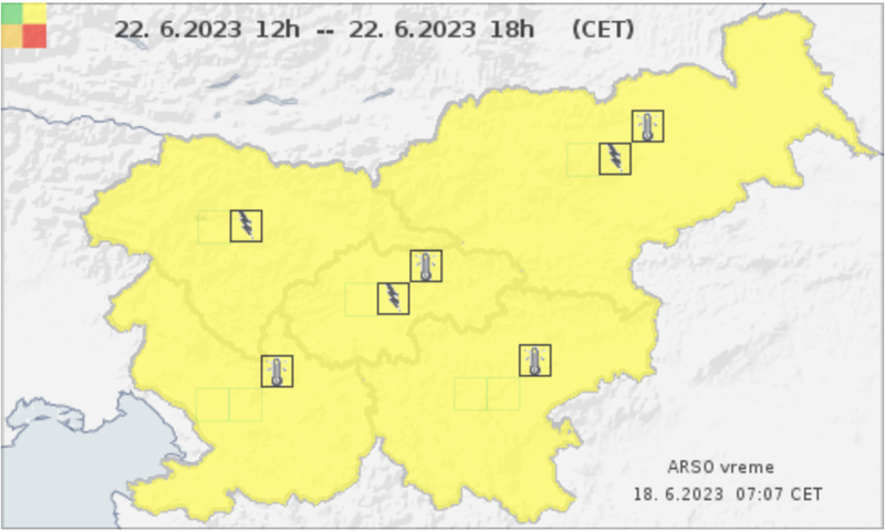 V četrtek pa po vsej Sloveniji.