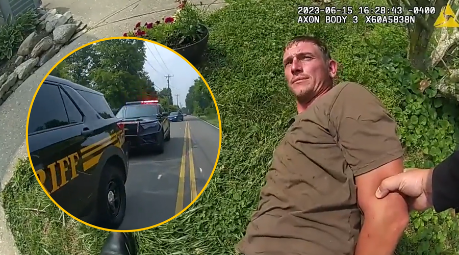 VIDEO: Ubil svoje sinove in mirno gledal njihova trupla, dokler ga niso prijeli policisti (aretacijo so posneli) (foto: Facebook/Law & Crime/posnetek zaslona/fotomontaža)