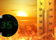 Peklenske temperature prvega letošnjega vročinskega vala: kljub jasnemu vremenu ozračje nad Slovenijo motno