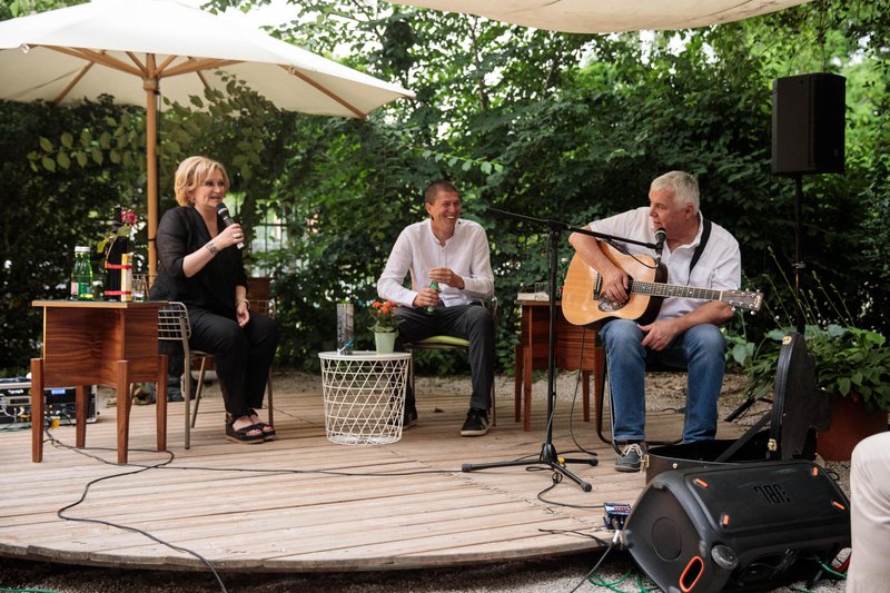 Ksenija Benedetti, Goran Vojnović in Zoran Predin