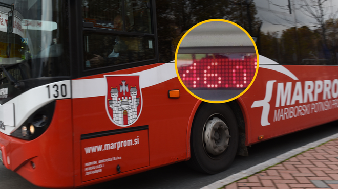 Na mestnem avtobusu kar 46 stopinj Celzija: tako Marprom odgovarja jeznim Mariborčanom (foto: Milos Vujinovic/Bobo/Facebook/fotmontaža)