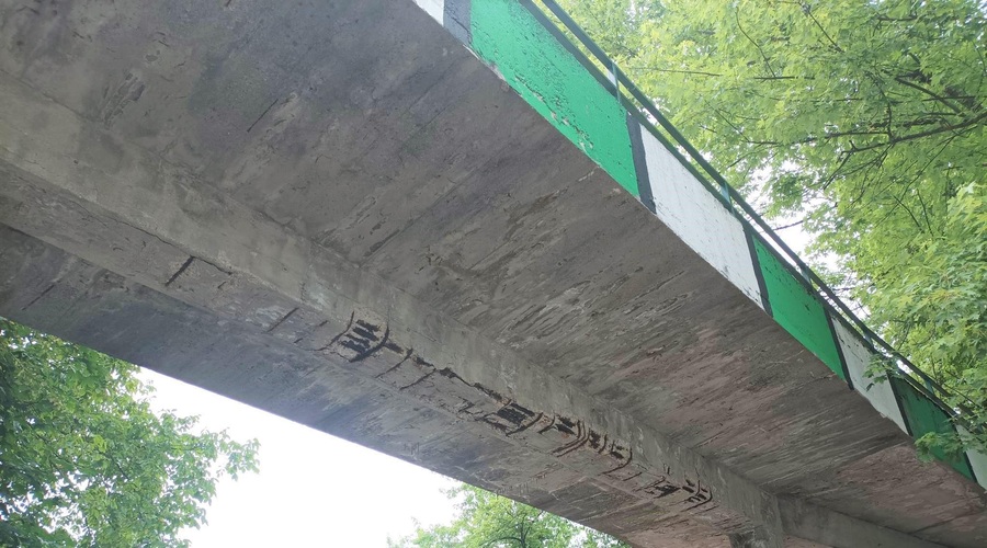 Stanovalcem ljubljanskega naselja skrbi povzroča most, ta je v slabem stanju in razpada: "Čakamo, da se sesuje" (foto: Uredništvo)