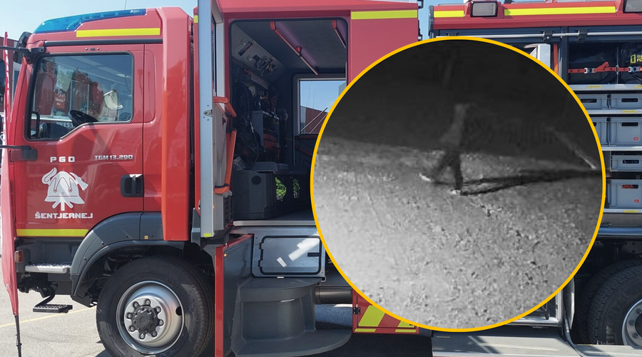 Saj ni res, pa je: vlomili v gasilski dom in okradli prostovoljne gasilce (posnele so jih varnostne kamere) (foto: Facebook/PGD Šentjernej/fotomontaža)