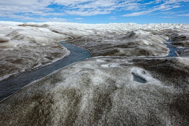 Ledeniški pokrov na Grenlandiji.