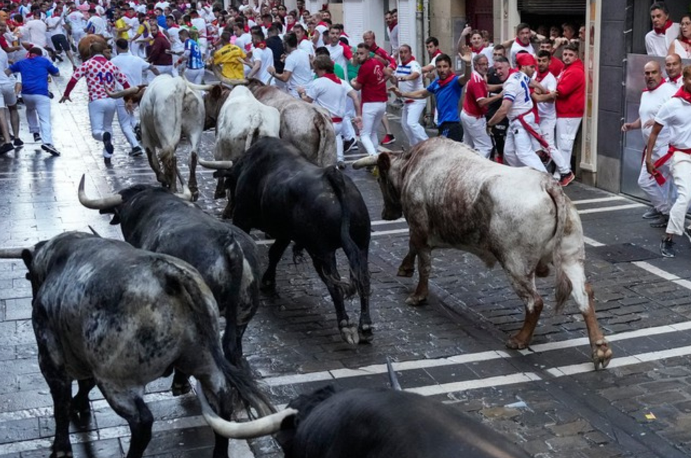 VIDEO: Pogum ali popolna neumnost? V organiziranem teku pred biki poškodovanih več ljudi (foto: Profimedia)