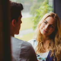 Zenska, moski, pogovor, odnosi