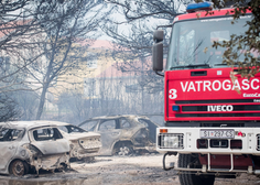 Požar apokaliptičnih razsežnosti na Hrvaškem: ogenj golta hiše in avtomobile, med ljudmi vlada zmeda