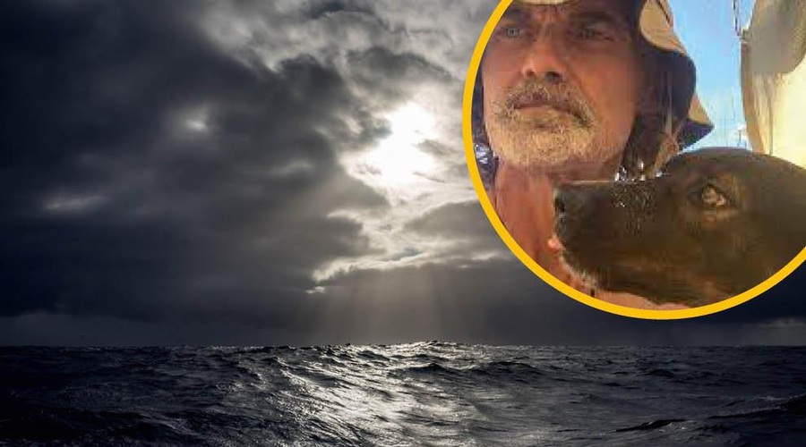Čudež na odprtem morju! Našli mornarja in psičko, ki sta pred tremi meseci izginila v Tihem oceanu (VIDEO) (foto: posnetek zaslona / 9 news)