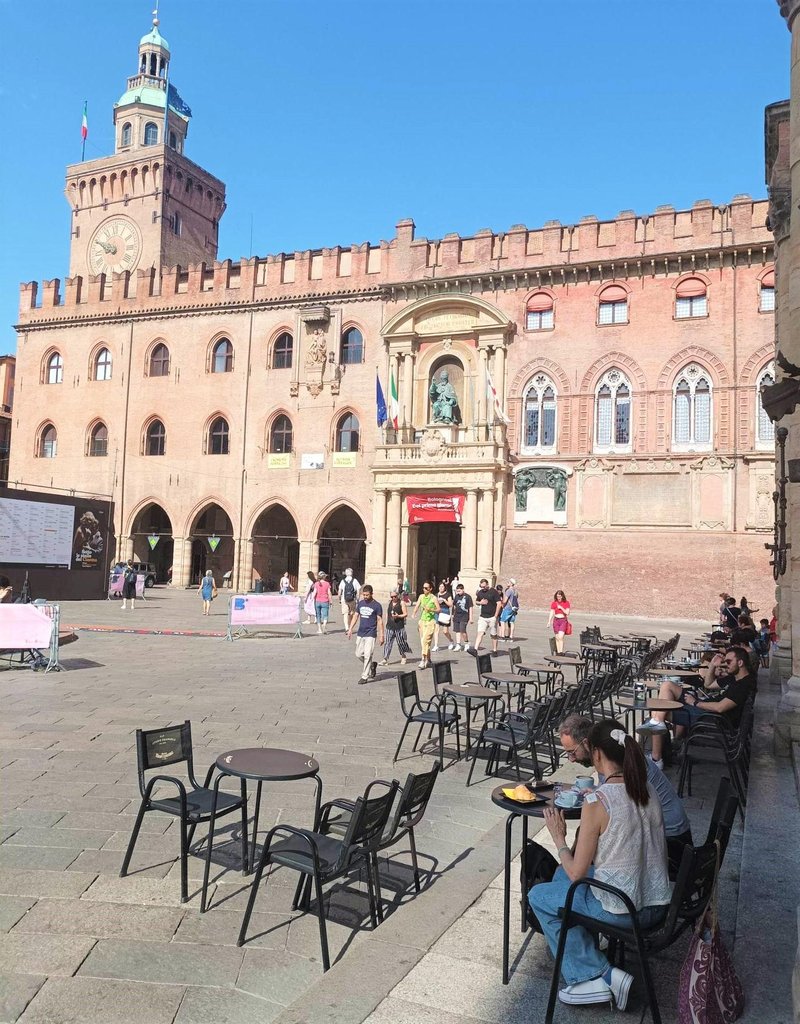 Piazza Maggiore, glavni trg v Bologni.