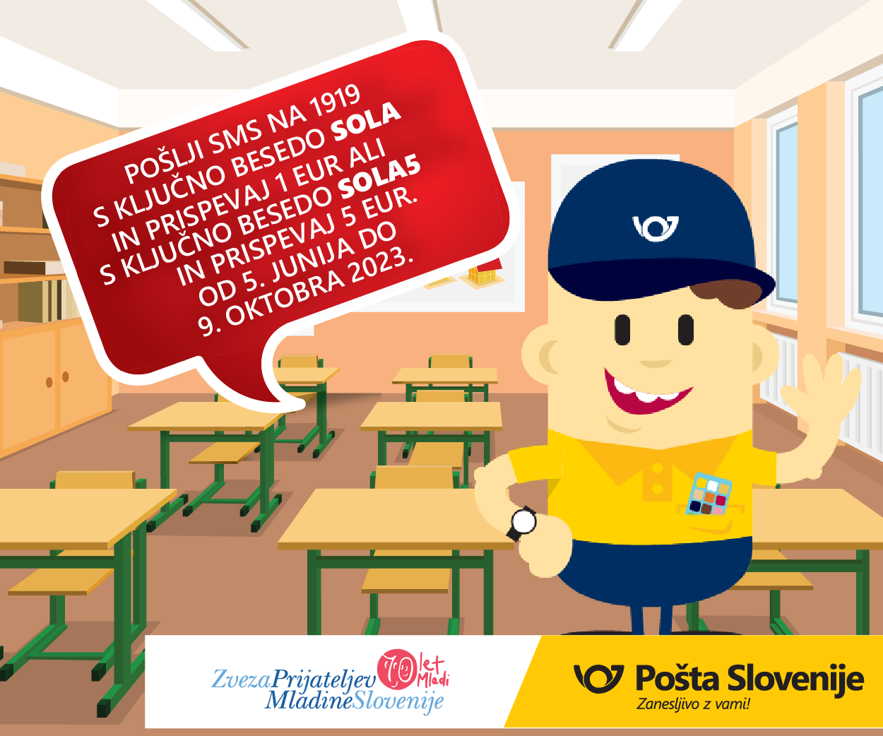 Pričetek dobrodelne akcije Poštar Pavli polni šolske torbe - Slovenija ...