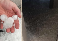 Neusmiljeno neurje nad Slovenijo: debela toča, poplave, plazovi ... (začelo se je)