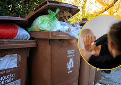 Vroča kri na Štajerskem: želel fotografirati napačno odložene odpadke, a ga je fizično napadel lastnik smetnjaka