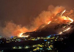 Pri Dubrovniku se je razplamtel obsežen požar, na terenu 130 gasilcev