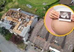 Nevihta jima je vzela vse: mlad par tik pred prihodom dojenčka ostal brez strehe nad glavo (prosita za pomoč)