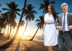 Vemo, kje počitnikujeta Tina Gaber in Robert Golob (ob pogledu na fotografijo z njunega dopusta vam bo zastal dih)