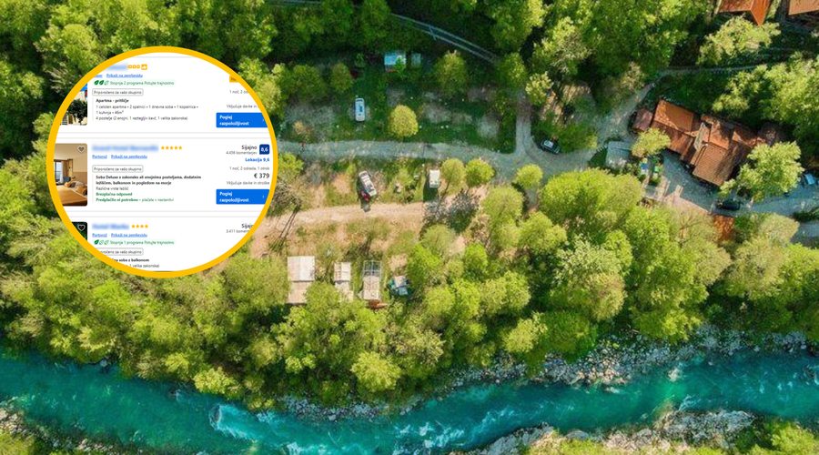 Zgražamo se nad cenami na Hrvaškem – ampak poglejte cene nastanitev v slovenskih turističnih krajih (foto: Kamp Koren/Booking/posnetek zaslona/fotomontaža)