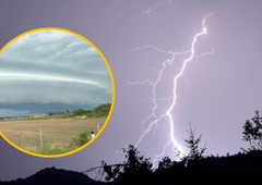 Nad Prekmurjem se je pojavil poličasti oblak: kmalu bodo nad vso državo močna neurja (možna je tudi toča)