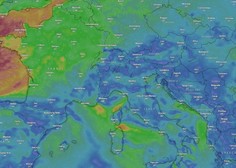 To je spletni radar padavin, ki ga Slovenci najpogosteje uporabljamo za iskanje vremenskih informacij
