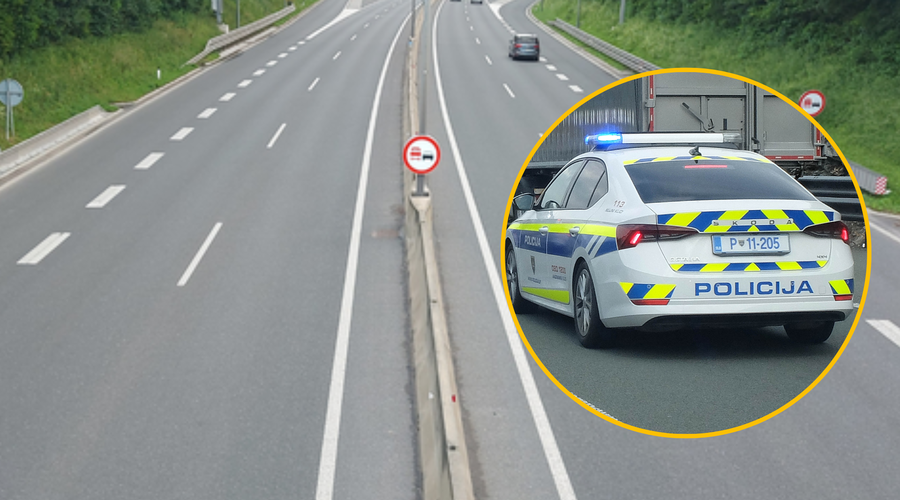 Po ljubljanski obvoznici 200 kilometrov na uro (naravnost v roke policistov) (foto: Uredništvo/Bobo/fotomontaža)