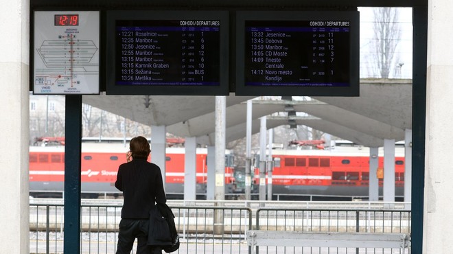 Slovenske železnice svarijo: pričakujte zamude (foto: Borut Živulovič/Bobo)