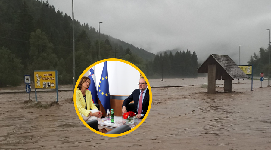Razmere v Sloveniji so skrb vzbujajoče: vlada je za pomoč že zaprosila Avstrijo (foto: Facebook/Metod Tasič/Twitter/MFEA/fotomontaža)