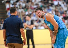 Hud udarec za slovenske košarkarje: Dončić in Čančar sta se poškodovala