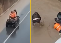 VIDEO: Neverjetno, kaj sta si sredi naravne katastrofe privoščila dva Slovenca (medtem pa reševalci pokajo po šivih)