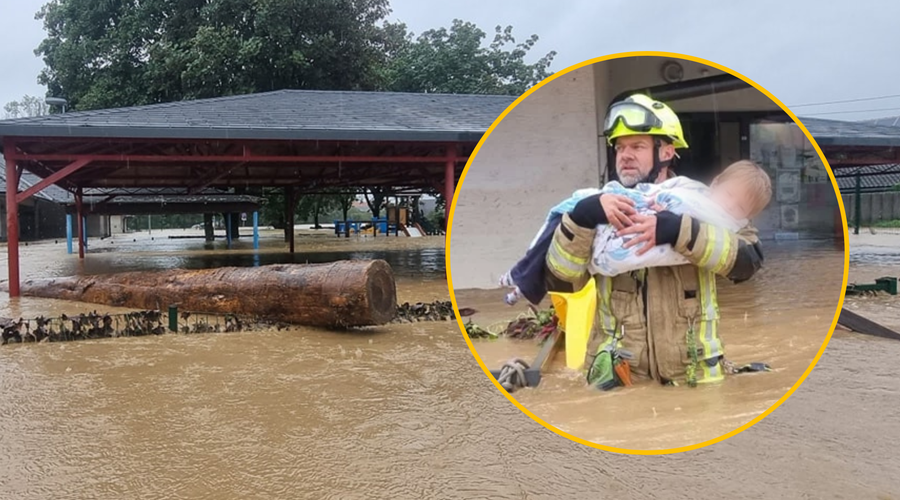 Požrtvovalni slovenski gasilec se je med ujmami žrtvoval za druge, medtem pa ostal brez vsega premoženja (foto: PGD Mengeš/fotomontaža)