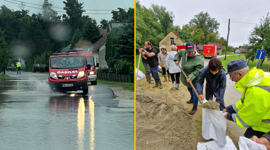 Pomurci se borijo z naraslimi rekami: v Ljutomeru izčrpani, k pomoči pri polnjenju vreč pozivajo občane (foto: Facebook/Olga Karba)