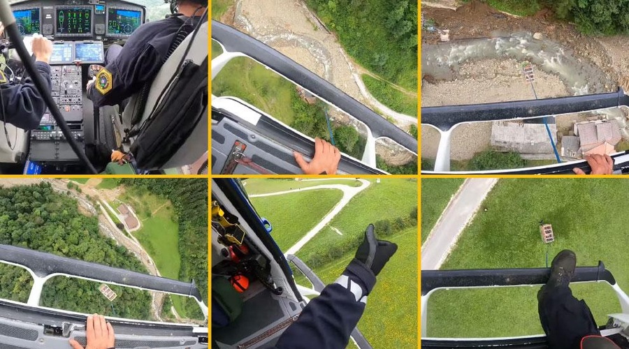 Bravo, slovenski policisti: s helikopterjem rešili tudi dva ... pujsa! (VIDEO) (foto: Slovenska policija / Facebook)