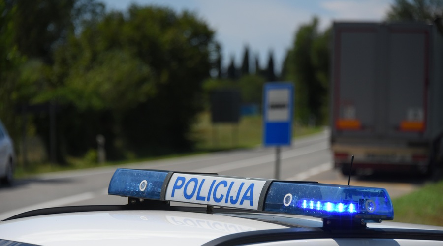Le kaj se jima je pletlo po glavi! Stepla sta se ob avtocesti in hodila po njej (foto: Bobo)