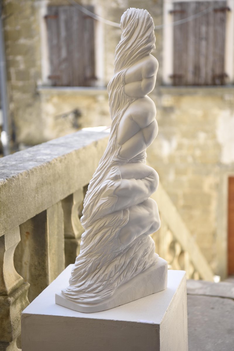 Nagrado, ki jo umetniki podelijo umetnikom za najboljše delo po njihovem mnenju, je prejela slovenska kiparka Tejka Pezdirc. Navdušila je s skulpturo iz makedonskega sivca z naslovom Nivo telesa.