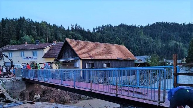 Most v Prevaljah, o katerem govori vsa Slovenija, je odprt! (foto: Facebook/Dr. Matic Tasič - župan Občine Prevalje)