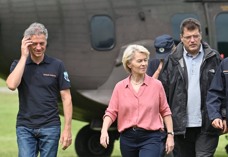 Robert Golob, Ursula von der Leyen in Janez Lenarčič. (Fotografija je simbolična).
