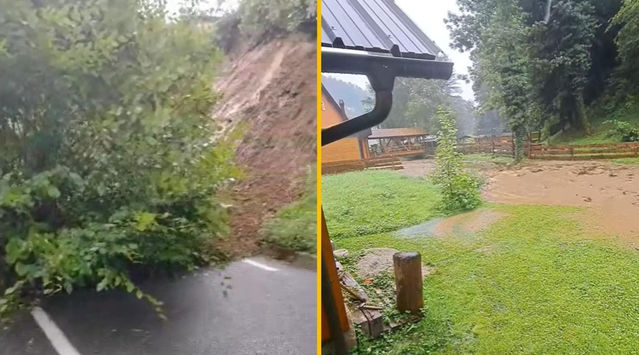 Vreme spet povzroča preglavice: v Zrečah so že poplavljene hiše (Arso je prižgal alarm, poglejte radarsko sliko padavin) (foto: Facebook/Koroška Čveka/Dušan Kamenik/posnetek zaslona)