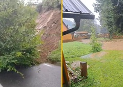 Vreme spet povzroča preglavice: v Zrečah so že poplavljene hiše (Arso je prižgal alarm, poglejte radarsko sliko padavin)