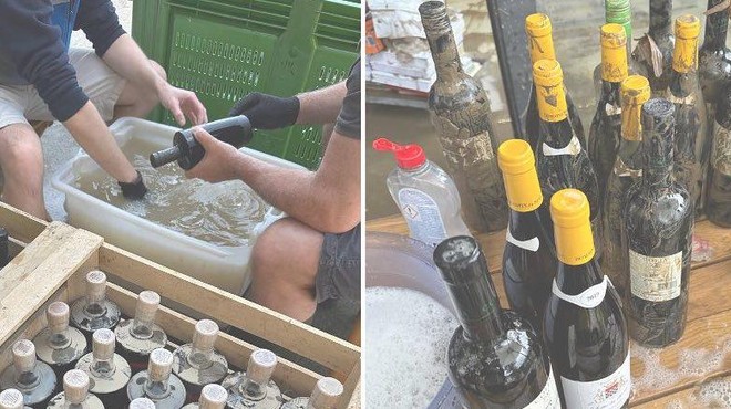 Ujma našemu trgovcu z vini uničila in poškodovala številne steklenice (preverite, kako lahko pomagate) (foto: Facebook/Koželj, hiša dobrih vin)